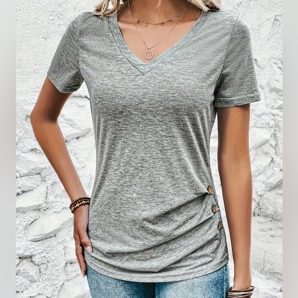 Womens Soft V-Neck Knit Top - Size XL - NWOT - Picture 3 of 4